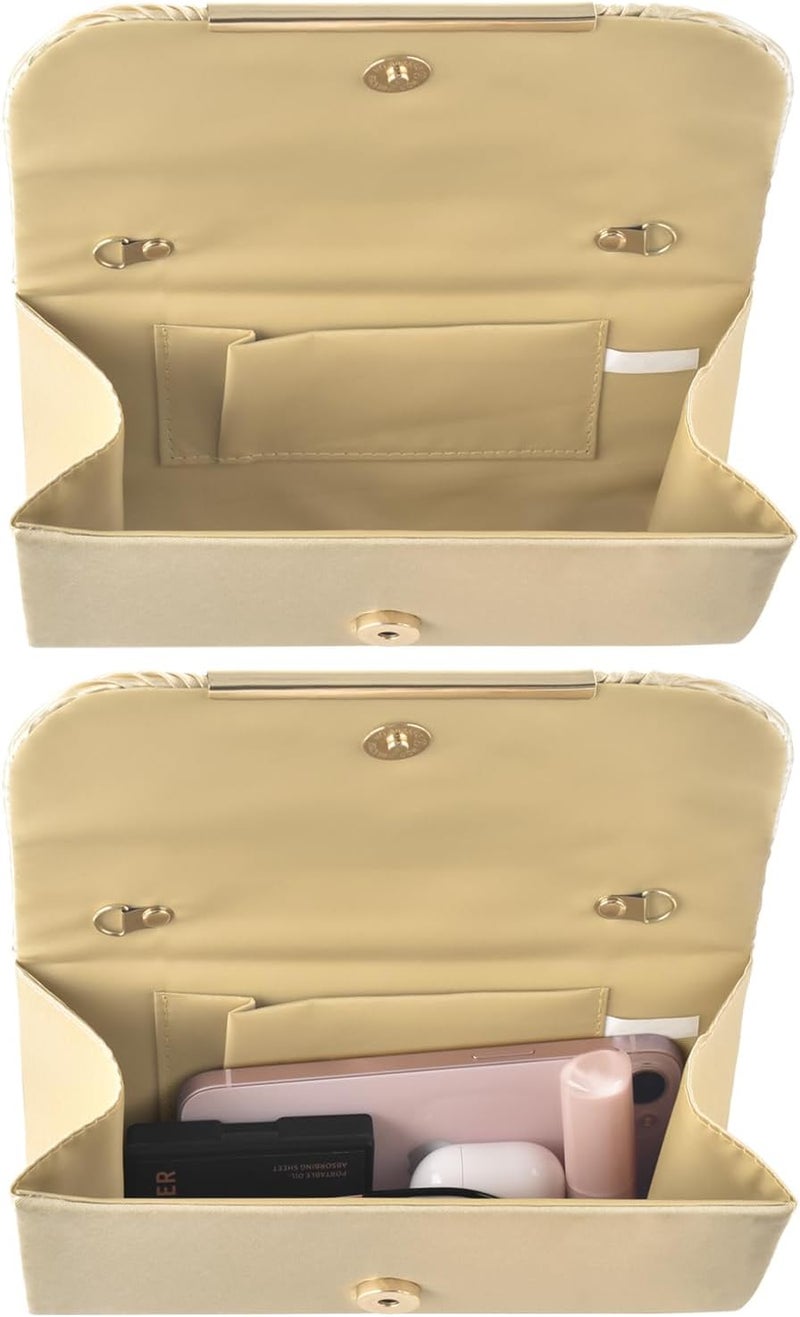 TINDTOP Clutch Purses for Women Evening Handbags for Formal Wedding Party Cocktail Prom Crossbody Shoulder Envelope Bag - Image 4